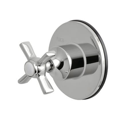 Kingston Brass KS3031ZX Three-Way Diverter Valve W/ Sgl-Handle & Round Plate, Chrome KS3031ZX